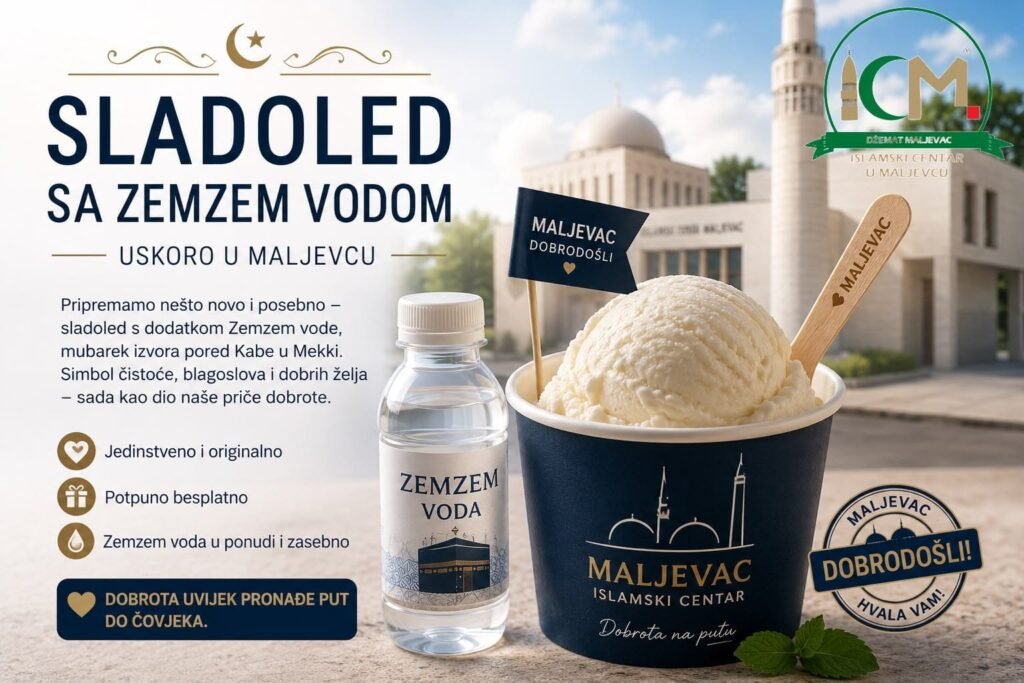 Sladoled sa Zemzem vodom - uskoro u Maljevcu