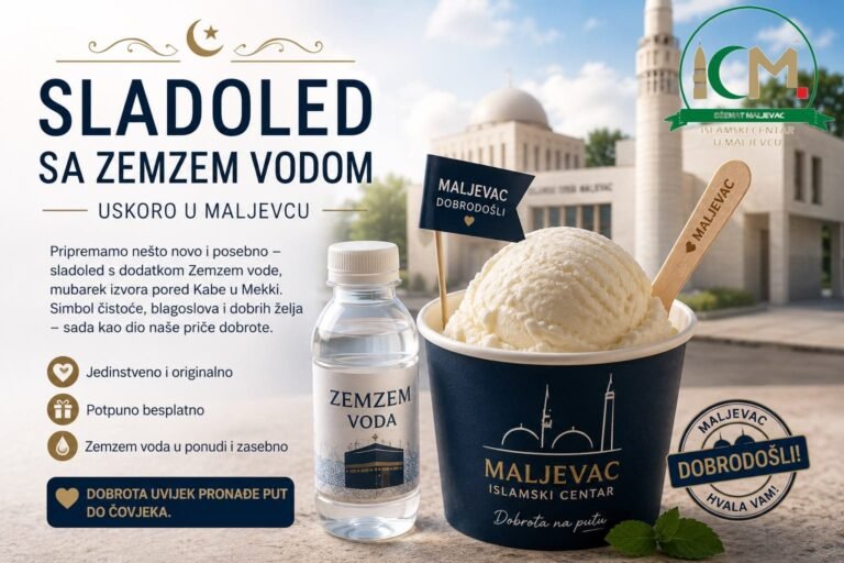 Sladoled sa Zemzem vodom - uskoro u Maljevcu
